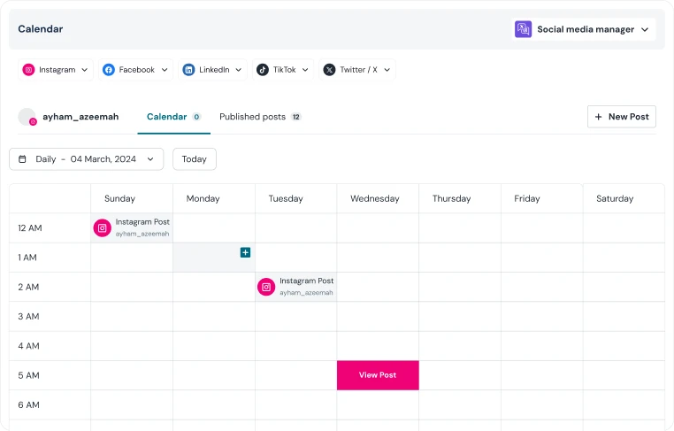 Plan and Control Every Post from One Visual Calendar
